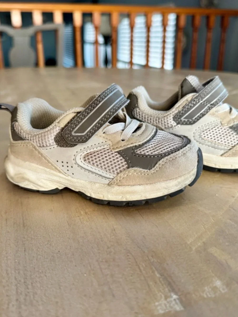 Bundle of Grey and Blue Toddler shoes size 6
